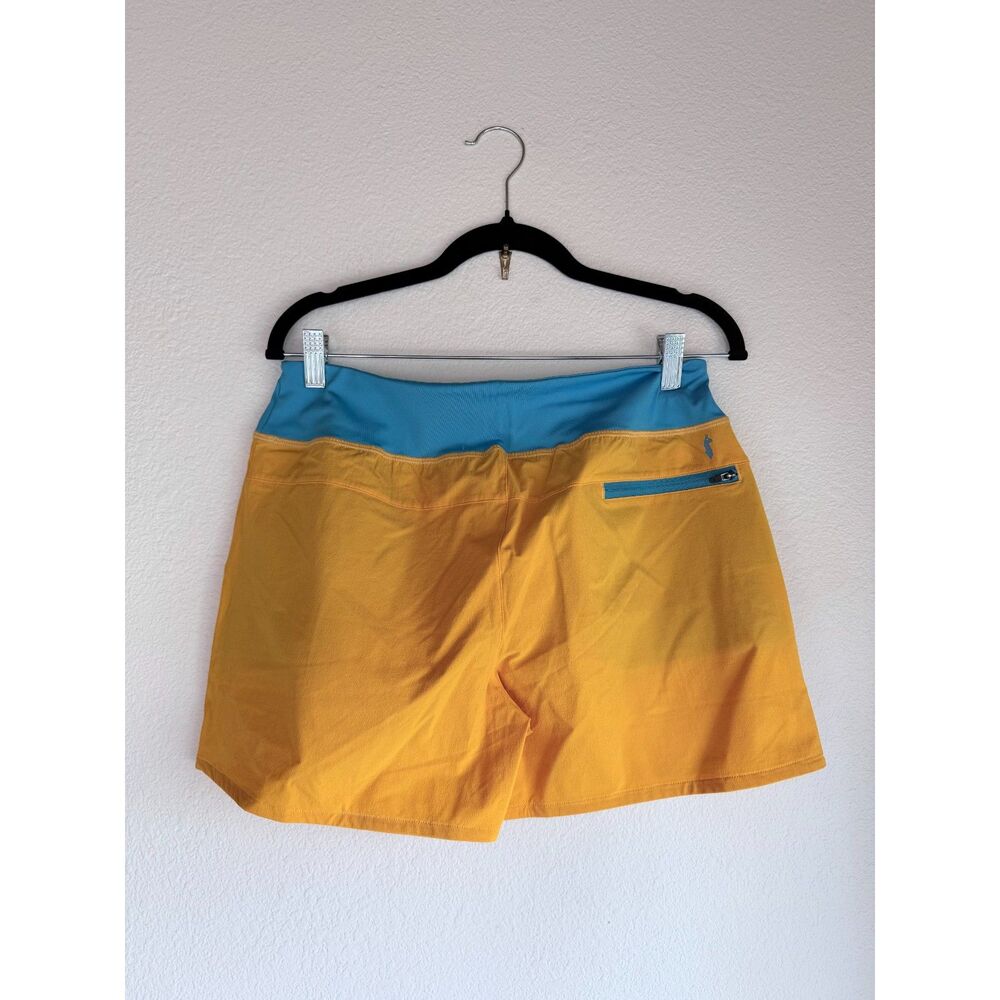 NEW Cotopaxi Women's Vamos Hybrid Pull-On Shorts in Marigold Yellow & Sky Blue S - Picture 8 of 11